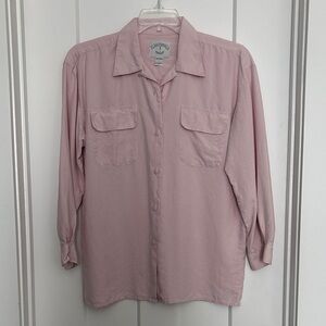 Women's Pink Silk Blouse